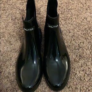 Gently worn Nautica rain boots